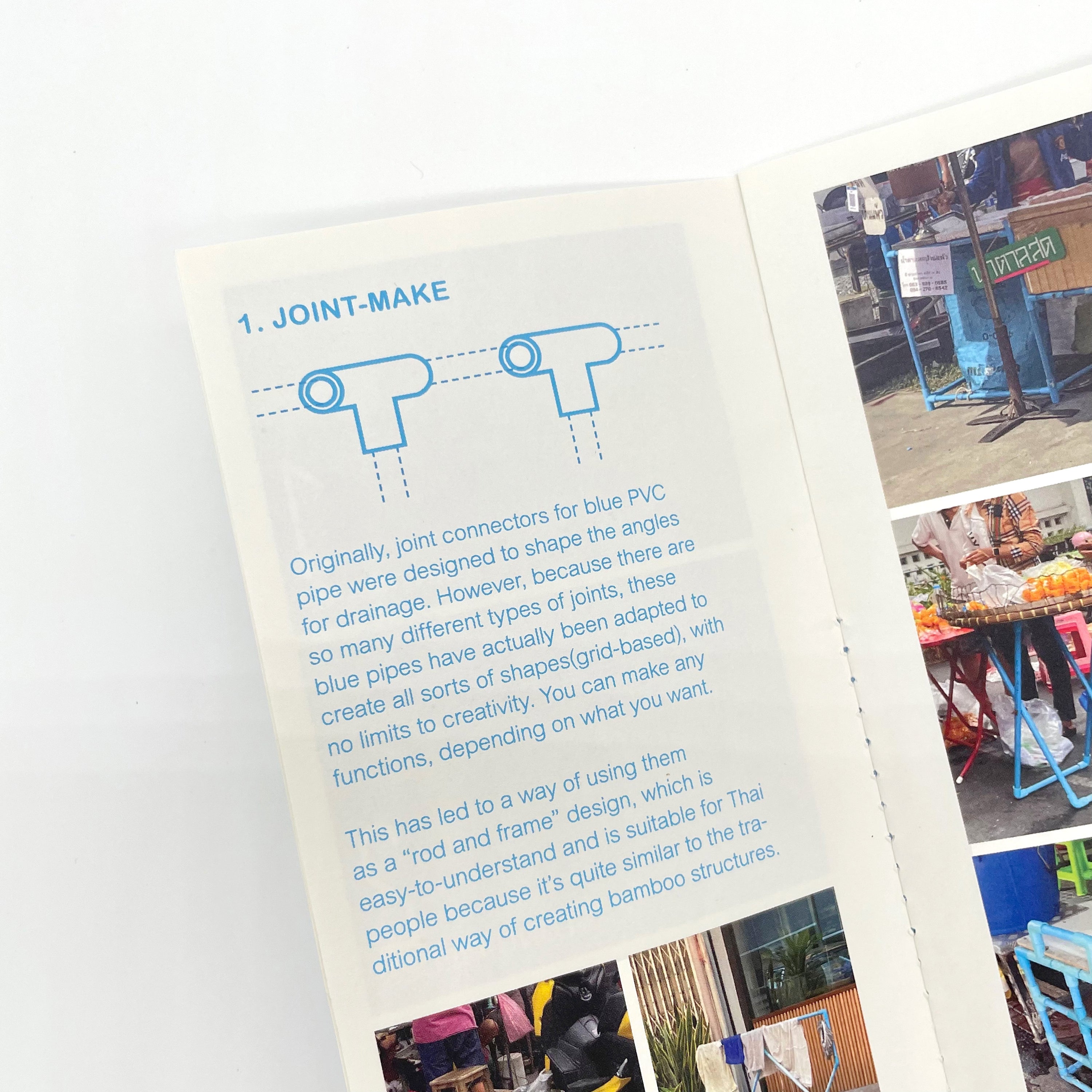 Blue Pipes - raw material for Thai everyday