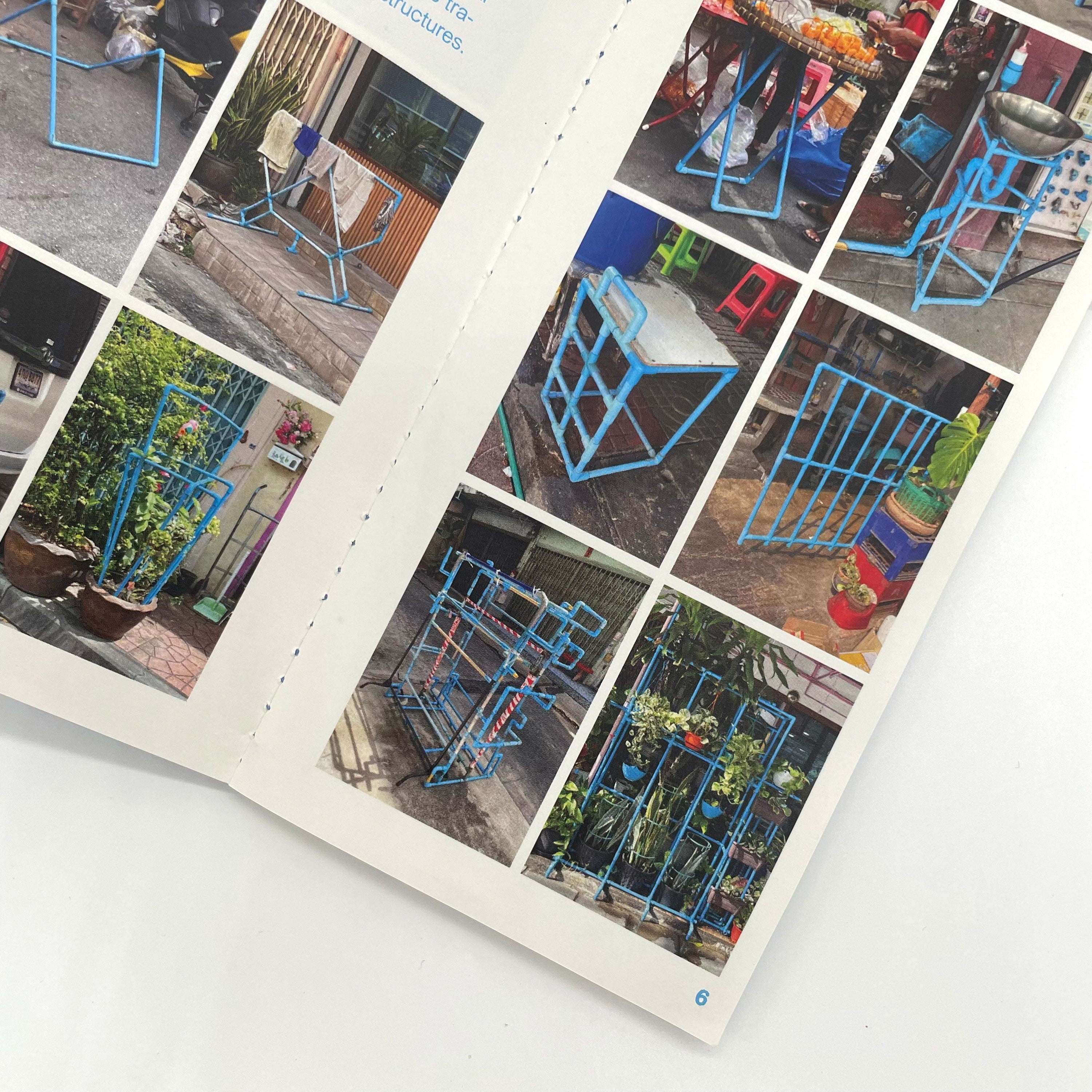 Blue Pipes - raw material for Thai everyday